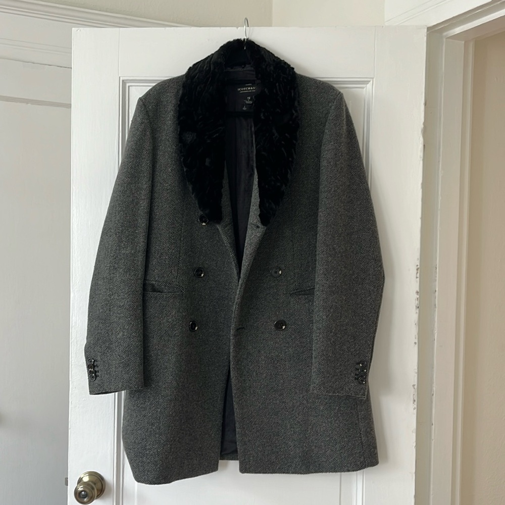 Scotch and Soda wool blend coat